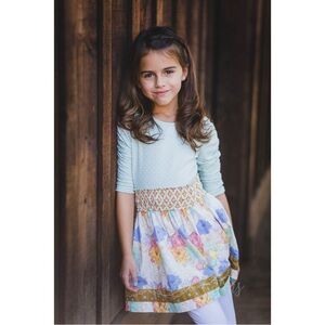 Matilda Jane Dress 6 Floral Polka Dot Sitting Pretty
